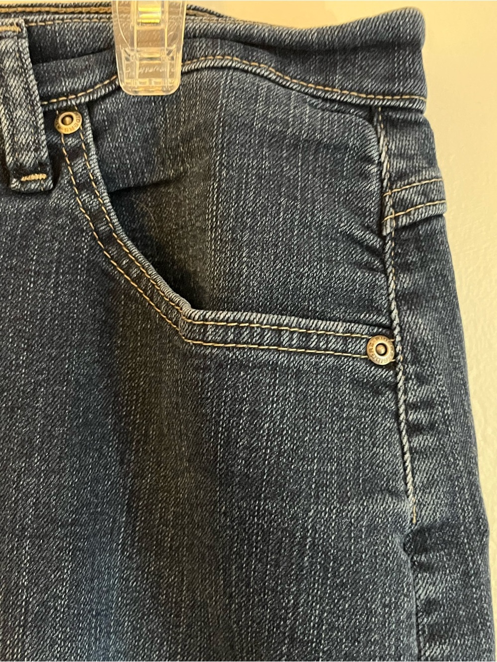 Riders Women's Straight Leg Jeans in Dark Blue - Picture 9 of 13